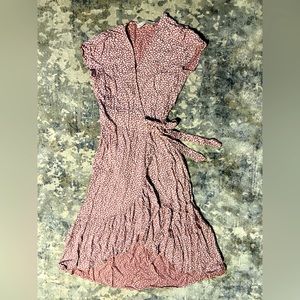 Abercrombie wrap high-low dress